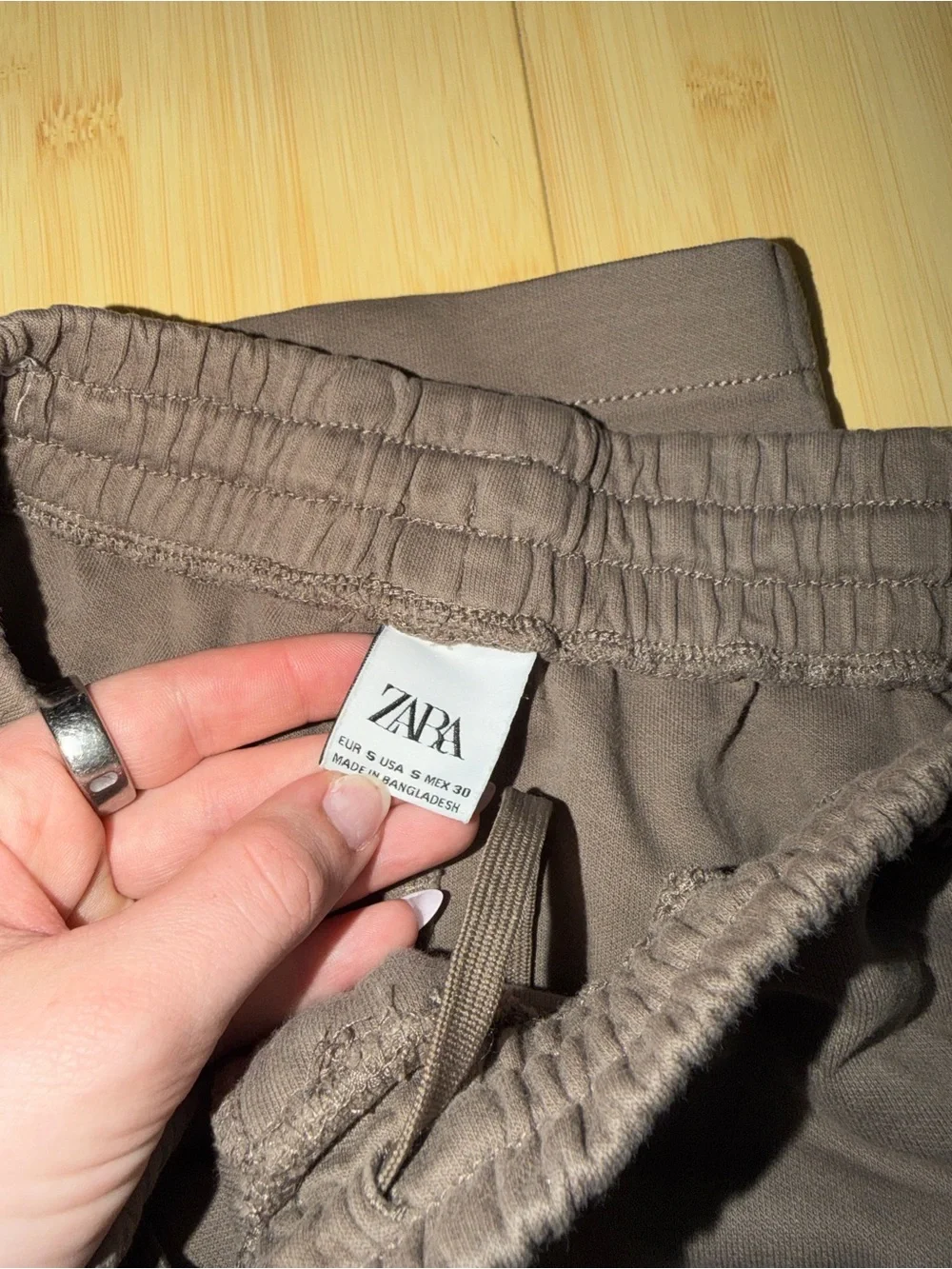 Zara Mens Cotton Lounge Pants - Brown - Size Small